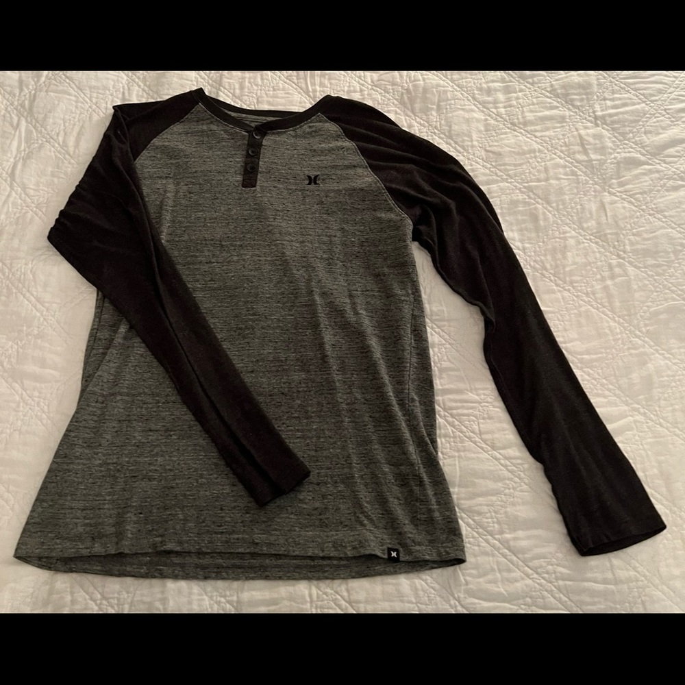 Hurley Gray 1/4 Button Down - image 1